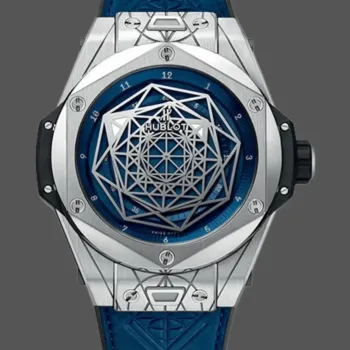 Hublot Big Bang Sang Bleu 415.NX.7179.VR.MXM18 Replica - Cadran Bleu Titane