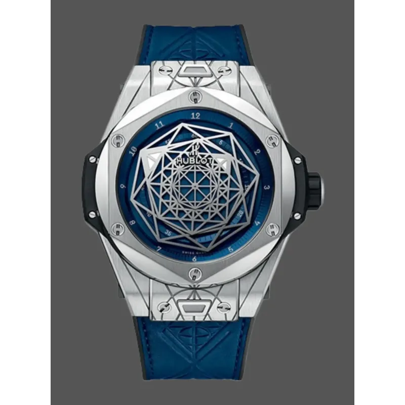 Hublot Big Bang Sang Bleu 415.NX.7179.VR.MXM18 Replica - Cadran Bleu Titane