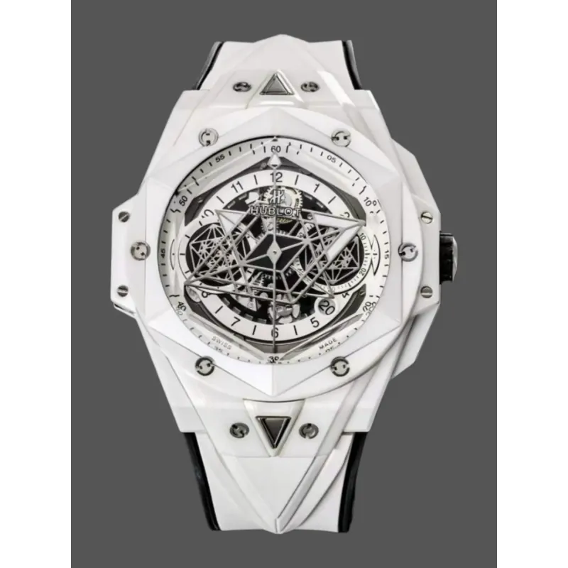 Hublot Big Bang Sang Bleu 418.HX.2001.RX.MXM21 Replica - Cadran Blanc Ceramique