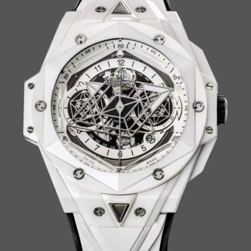 Hublot Big Bang Sang Bleu 418.HX.2001.RX.MXM21 Replica - Cadran Blanc Ceramique
