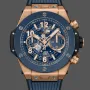 Hublot Big Bang Unico King Gold Blue Ceramic 421.OL.5180.RX Replica - Cadran Bleu Or