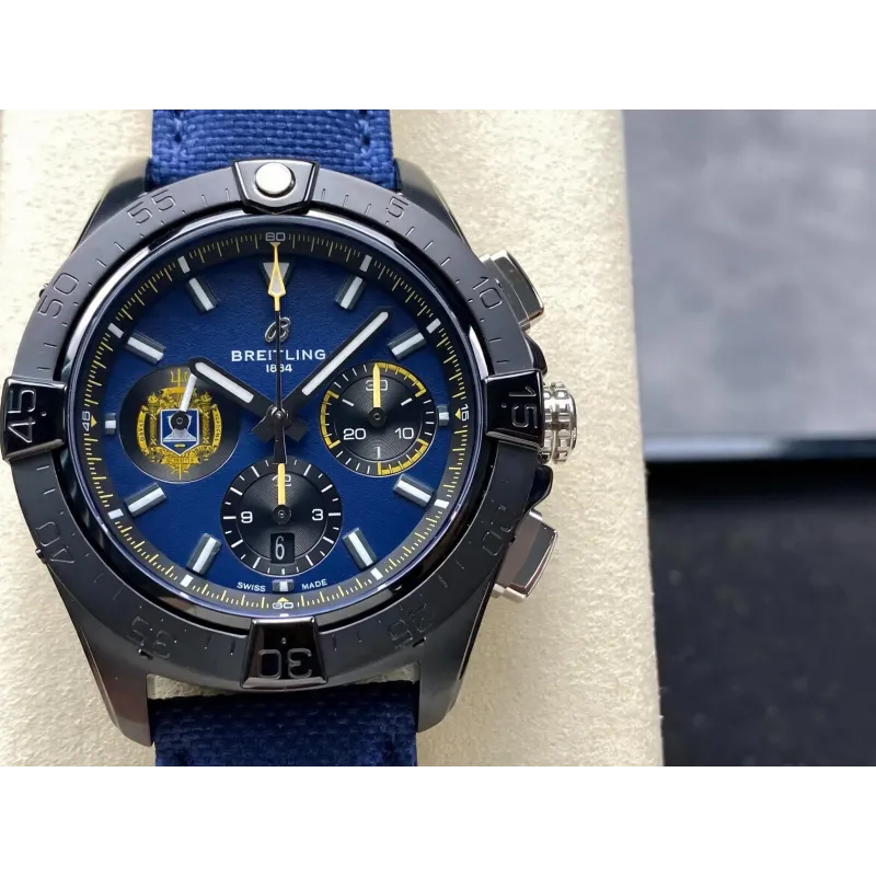 Breitling Chronomat B01 44 SB01474A1C1X1 Replica - Cadran Bleu Acier Inoxydable