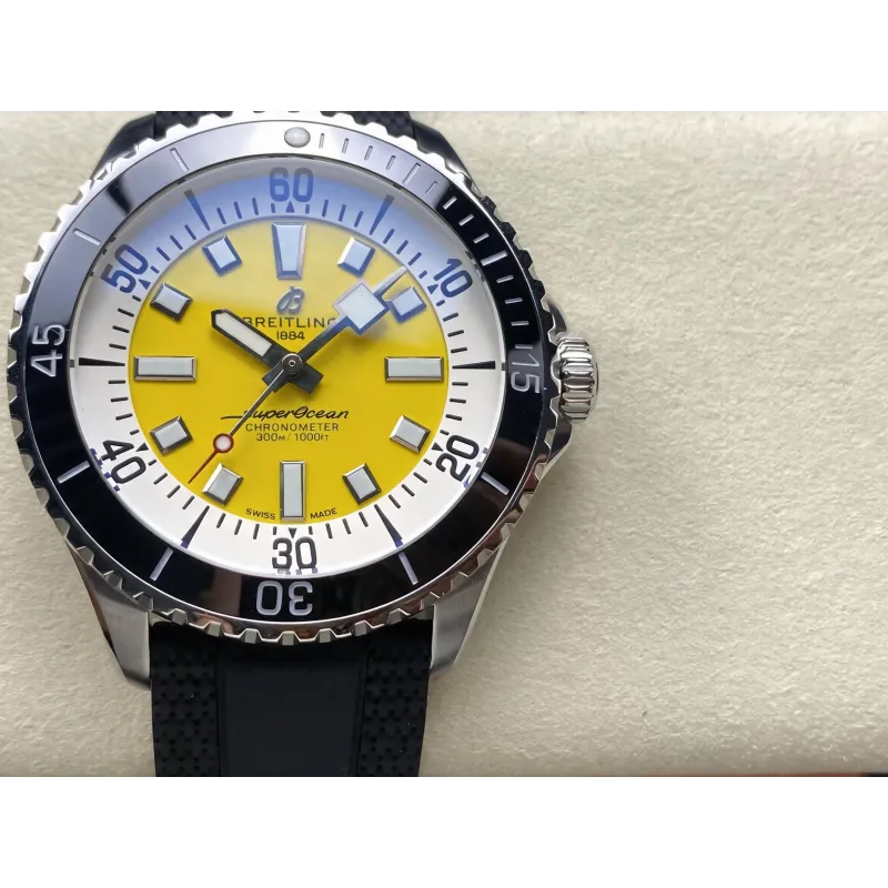 Breitling Superocean Automatic A17375211I1S1 Replica - Cadran Jaune Acier Inoxydable