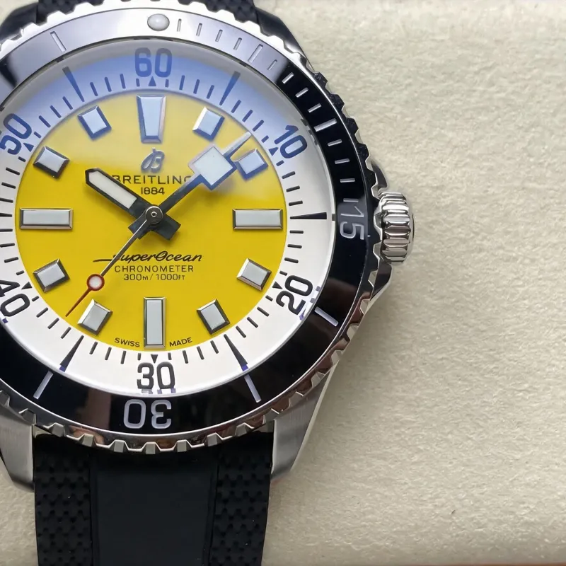 Breitling Superocean Automatic A17375211I1S1 Replica - Cadran Jaune Acier Inoxydable