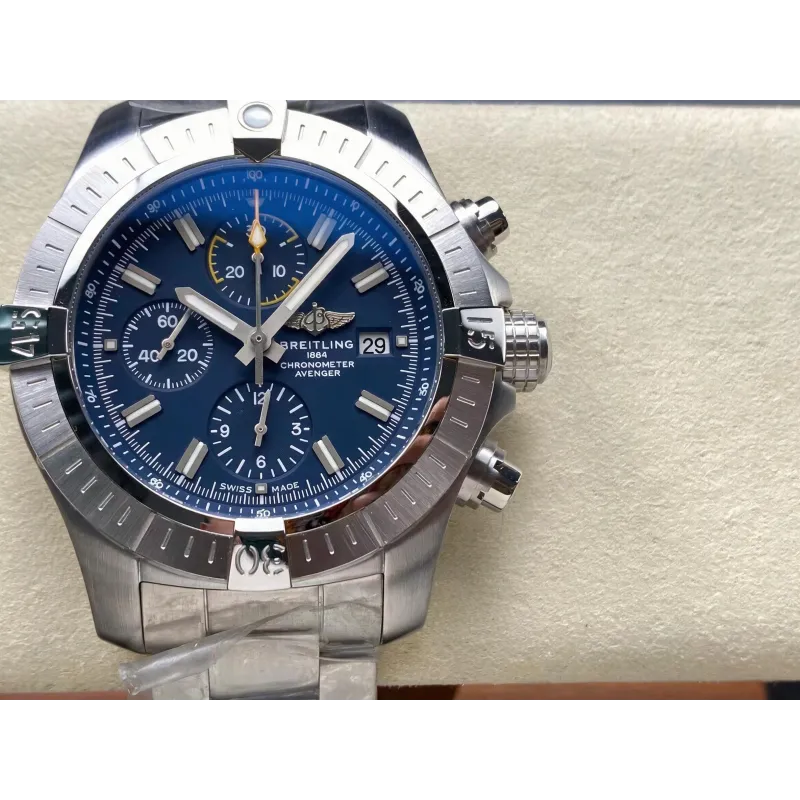 Breitling Avenger A13317101C1A1 Replica - Cadran Bleu Acier Inoxydable