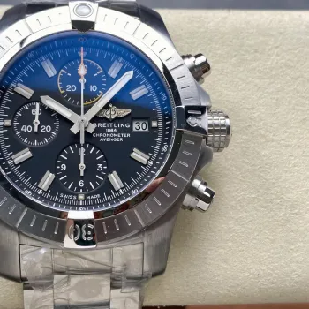 Breitling Avenger Chronograph 45 A13317101B1A1 Replica - Cadran Noir Acier Inoxydable