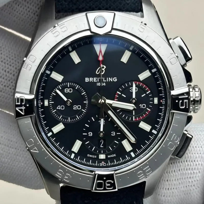 Breitling Chronomat B01 42 AB0146101B1X1 Replica - Cadran Noir Acier Inoxydable