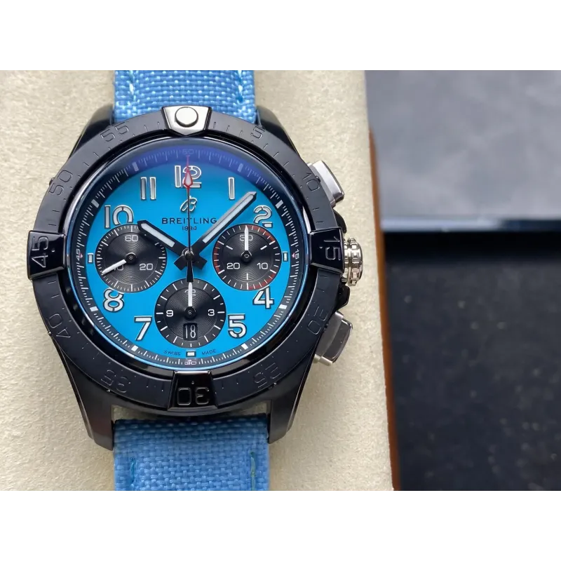 Breitling Avenger Chronograph SB0146101L1X1 Replica - Cadran Bleu Acier Inoxydable