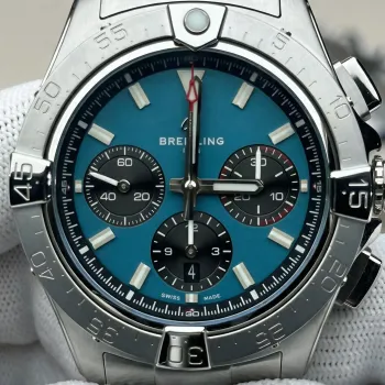 Breitling Chronomat B01 42 AB0147101C1A1 Replica - Cadran Bleu Glace Acier Inoxydable