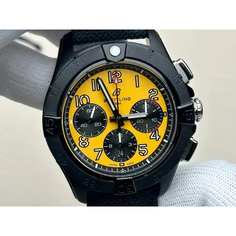 Breitling Avenger B01 Chronograph 44 Night Mission SB0147101I1X2 Replica - Cadran Jaune
