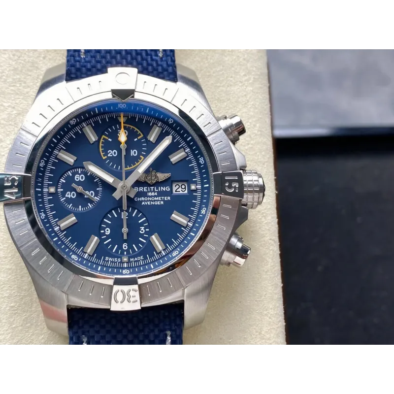 Breitling Avenger A13317101C1X1 Replica - Cadran Bleu Acier Inoxydable