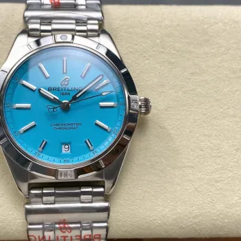 Breitling Chronomat Femme A103803A1L1A1 Replica - Tiffany Blue Lunette Cannelee