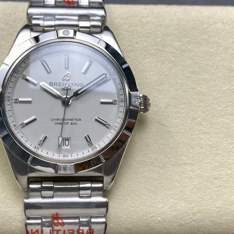 Breitling Chronomat Femme A103801A1G1A1 Replica - Cadran Gris Lunette Cannelee