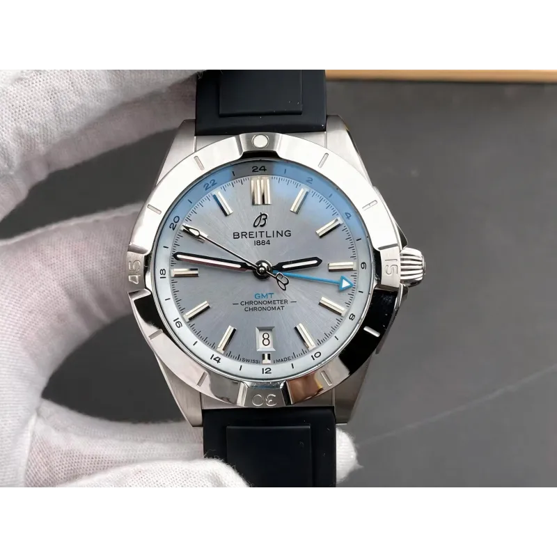 Breitling Chronomat P32398101C1S1 Replica - Cadran Bleu Glace Lunette Cannelee