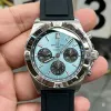 Breitling Chronomat PB0134101C1S1 Replica - Cadran Bleu Glace Lunette Cannelee