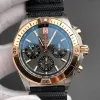 Breitling Chronomat UB0134101B1S1 Replica - Cadran Gris Lunette Cannelee