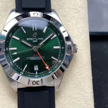 Breitling Chronomat A32398101L1A1 Replica - Cadran Vert Lunette Cannelee