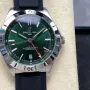 Breitling Chronomat A32398101L1A1 Replica - Cadran Vert Lunette Cannelee