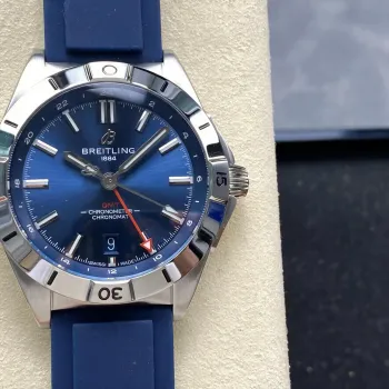 Breitling Chronomat A32398101C1A1 Replica - Cadran Bleu Lunette Cannelee