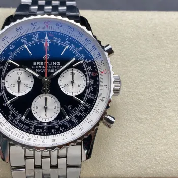 Breitling Navitimer AB0121211B1A1 Replica - Cadran Noir Lunette Cannelee