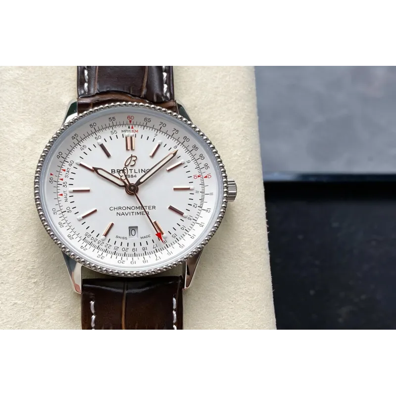 Breitling Navitimer Automatic 41 A17326211G1P1 Replica - Cadran Blanc Acier Inoxydable