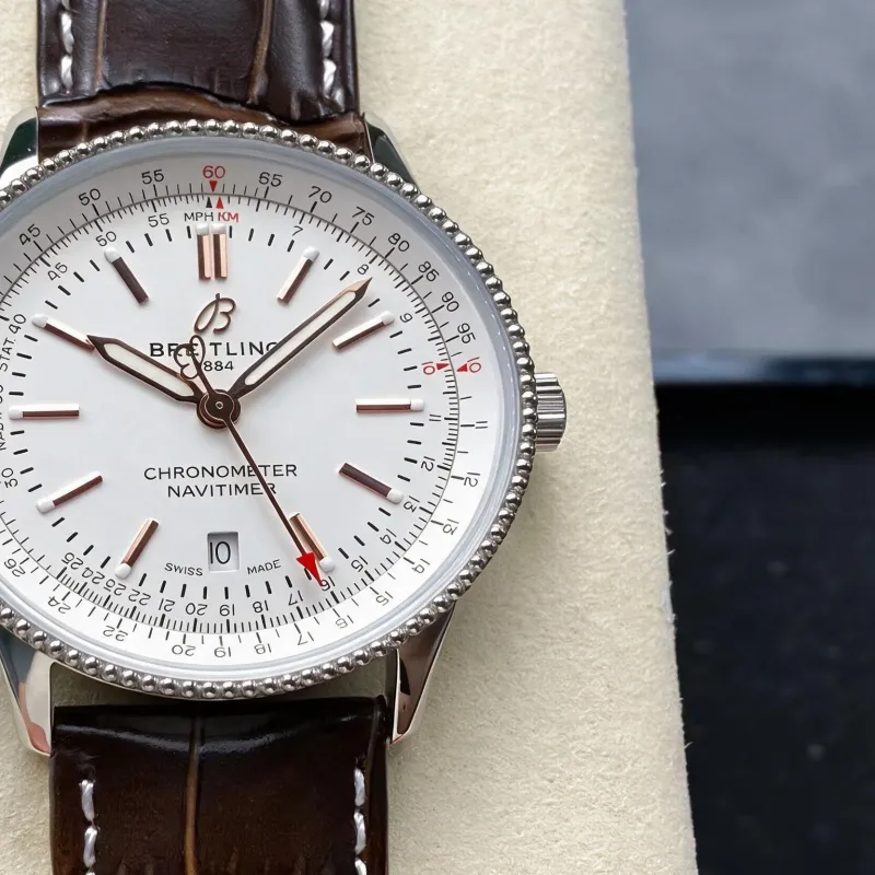 Breitling Navitimer Automatic 41 A17326211G1P1 Replica - Cadran Blanc Acier Inoxydable