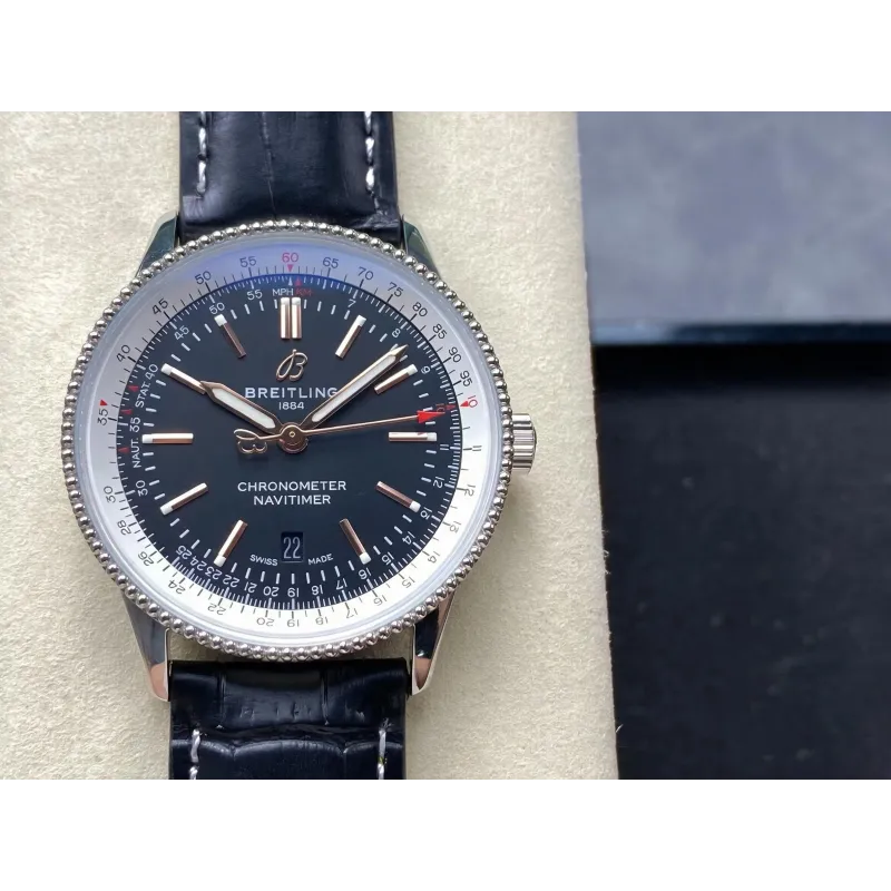 Breitling Navitimer Automatic 41 A17326211B1P1 Replica - Cadran Noir Acier Inoxydable
