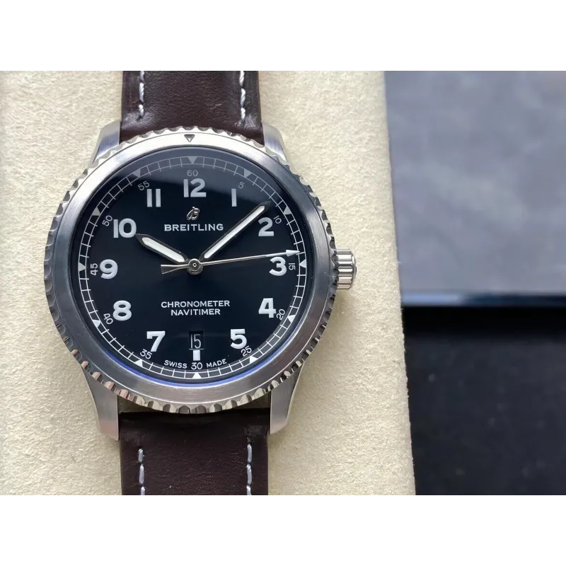 Breitling Navitimer 8 Automatic 41 A17314101B1X1 Replica - Cadran Noir Acier Inoxydable