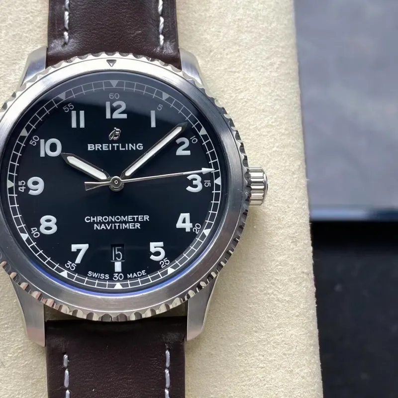 Breitling Navitimer 8 Automatic 41 A17314101B1X1 Replica - Cadran Noir Acier Inoxydable