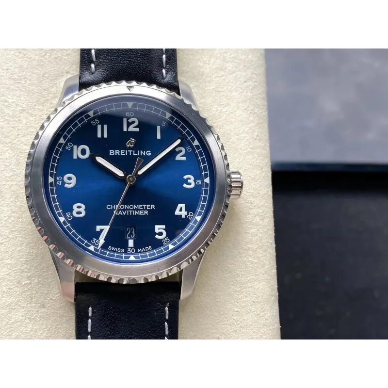 Breitling Navitimer 8 Automatic 41 A17314101C1X2 Replica - Cadran Bleu Acier Inoxydable