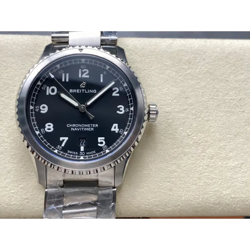 Breitling Navitimer 8 Automatic 41 A17314101B1A1 Replica - Cadran Noir Acier Inoxydable