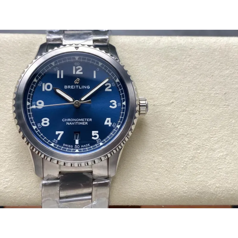 Breitling Navitimer 8 Automatic A17314101C1A1 Replica - Cadran Bleu Acier Inoxydable