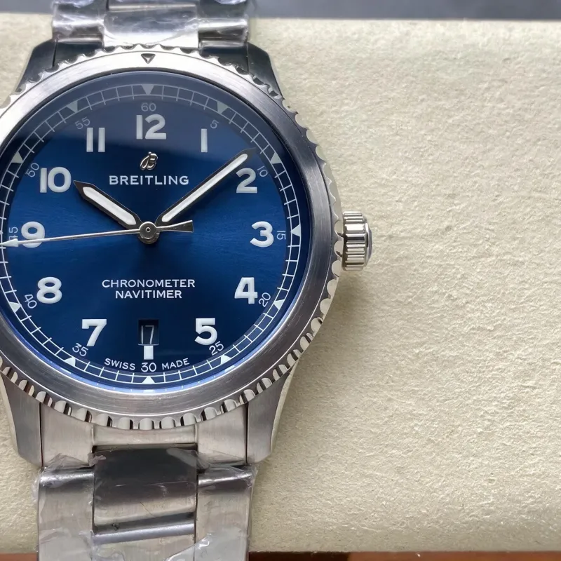 Breitling Navitimer 8 Automatic A17314101C1A1 Replica - Cadran Bleu Acier Inoxydable