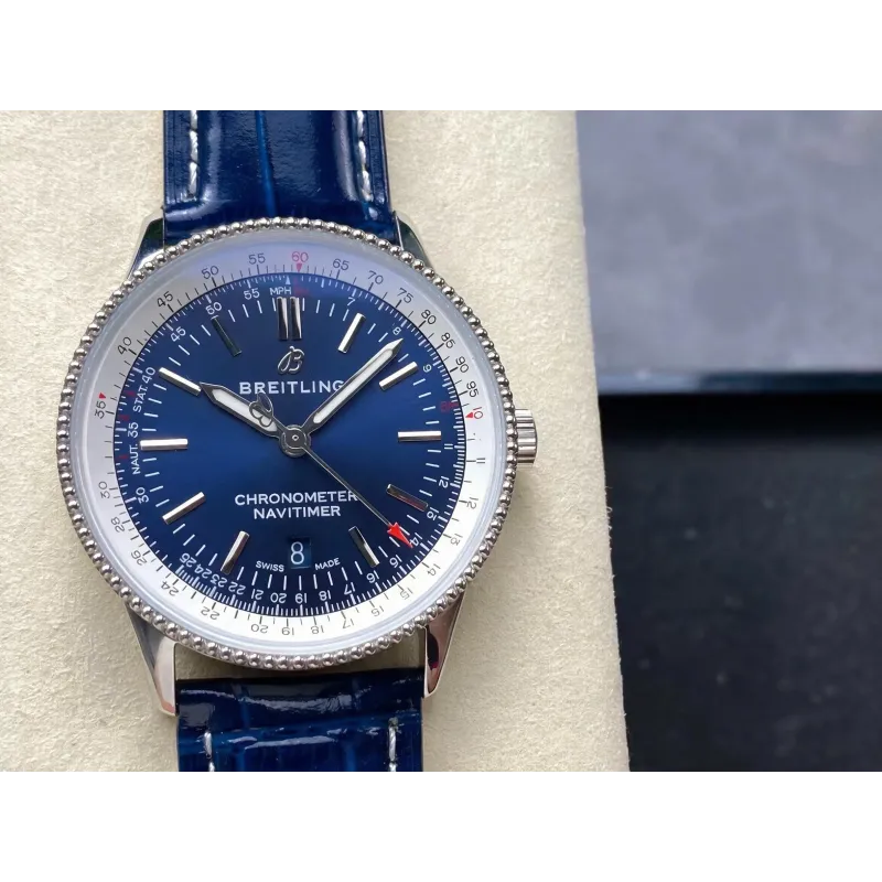 Breitling Navitimer Automatic 41 A17325211C1P1 Replica - Cadran Bleu Acier Inoxydable