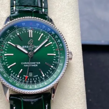 Breitling Navitimer Automatic 41 A17326361L1P1 Replica - Cadran Vert Acier Inoxydable