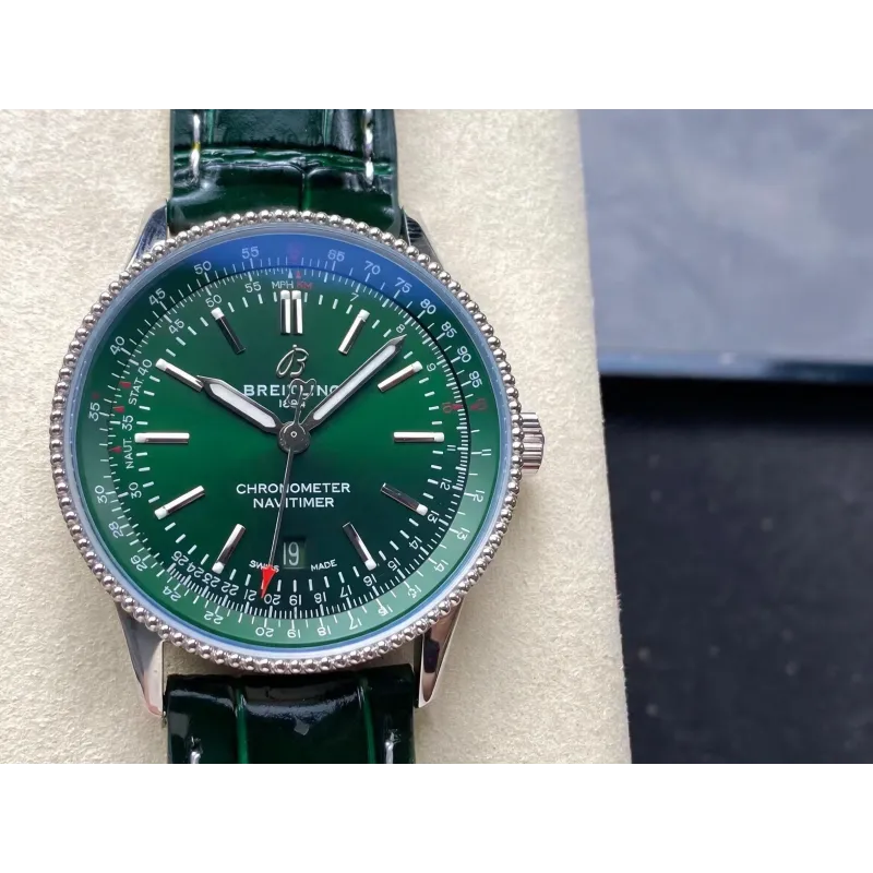 Breitling Navitimer Automatic 41 A17326361L1P1 Replica - Cadran Vert Acier Inoxydable