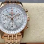 Breitling Navitimer RB0139211G1R1 Replica - Cadran Argent Lunette Cannelee
