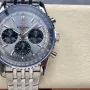Breitling Navitimer AB0138241G1A1 Replica - Cadran Argent Lunette Cannelee