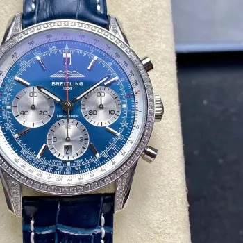 Breitling Navitimer AB0139631C1P1 Replica - Cadran Bleu Lunette Cannelee