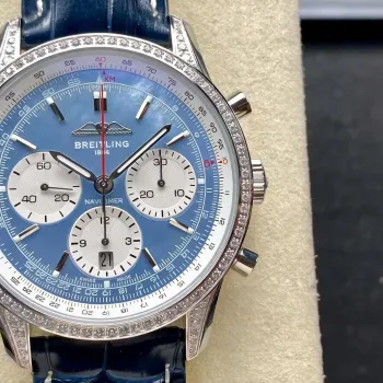 Breitling Navitimer AB01396A1C1P1 Replica - Cadran Nacre Lunette Cannelee