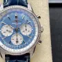 Breitling Navitimer AB01396A1C1P1 Replica - Cadran Nacre Lunette Cannelee