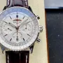 Breitling Navitimer AB0139211G1P1 Replica - Cadran Argent Lunette Cannelee