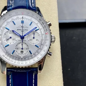 Breitling Navitimer AB0139A71G1P1 Replica - Cadran Argent Lunette Cannelee