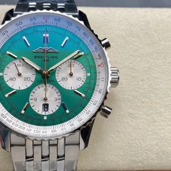 Breitling Navitimer AB0139211L1A1 Replica - Cadran Vert Lunette Cannelee