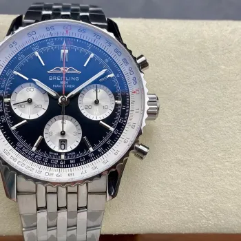 Breitling Navitimer AB0138211B1A1 Replica - Cadran Noir Lunette Cannelee