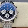 Breitling Navitimer AB0138211B1A1 Replica - Cadran Noir Lunette Cannelee