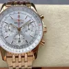 Breitling Navitimer RB0139211G1R1 Replica - Cadran Argent Lunette Cannelee