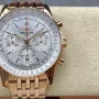 Breitling Navitimer RB0139211G1R1 Replica - Cadran Argent Lunette Cannelee