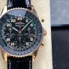 Breitling Navitimer RB12302A1L1P1 Replica - Cadran Vert Lunette Cannelee