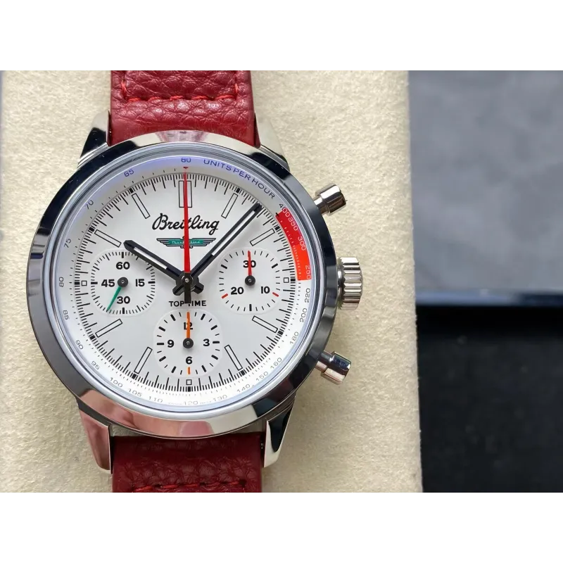 Breitling Top Time B01 Chronograph Ford Mustang AB0176A71A1X1 Replica - Cadran Blanc